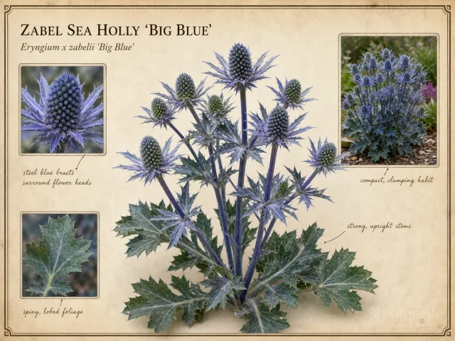 Zabel Sea Holly ‘Big Blue’ (Eryngium x zabelii ‘Big Blue’)