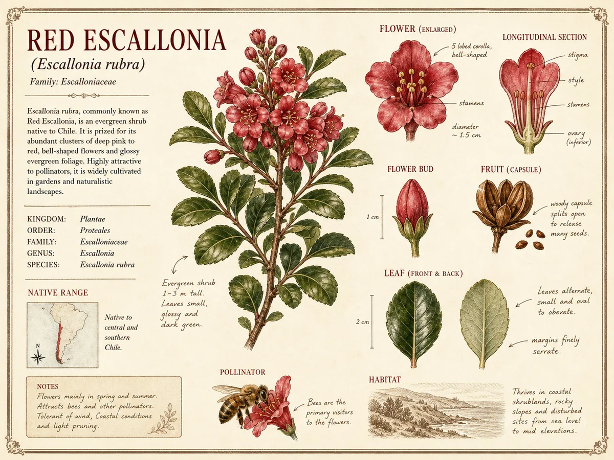 Red Escallonia