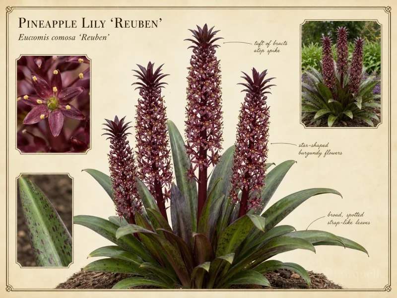Pineapple Lily ‘Reuben’ (Eucomis comosa ‘Reuben’)
