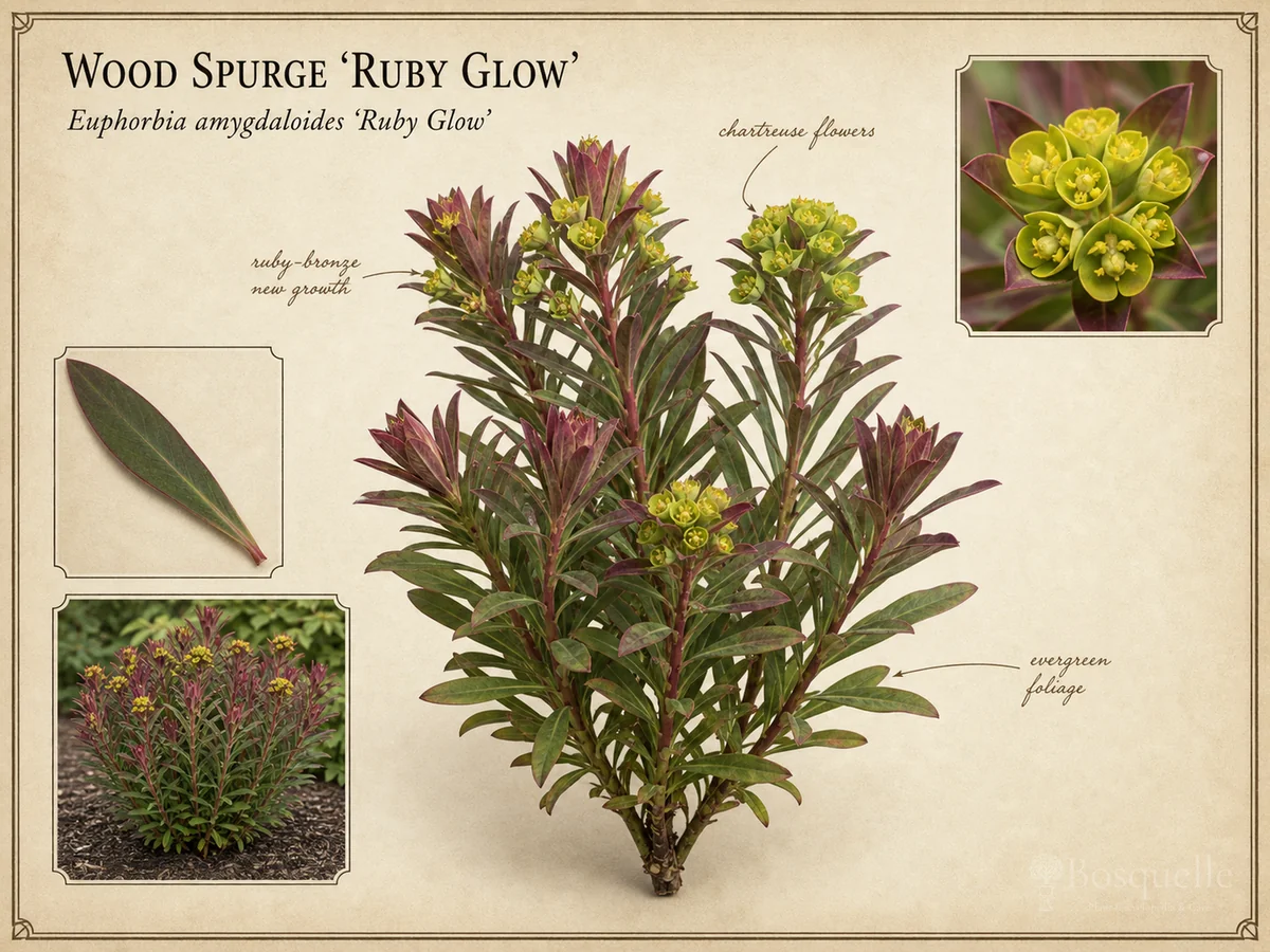 Wood Spurge 'Ruby Glow'