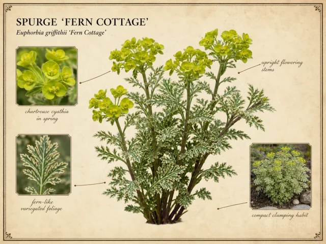Spurge ‘Fern Cottage’ (Euphorbia griffithii ‘Fern Cottage’)