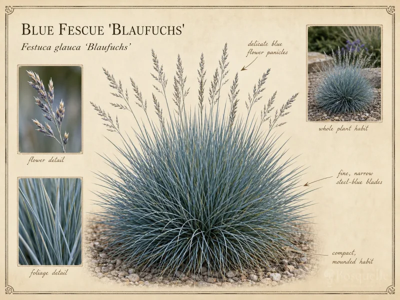 Blue Fescue ‘Blaufuchs’ (Festuca glauca ‘Blaufuchs’)