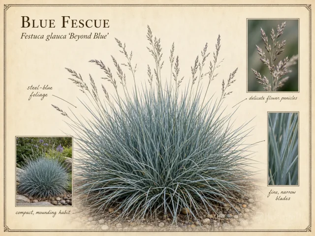 Blue Fescue (Festuca glauca Beyond Blue)