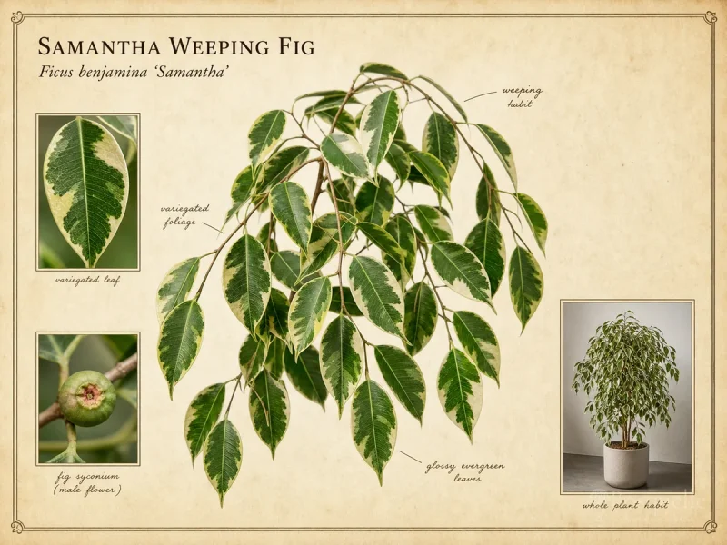 Samantha Weeping Fig (Ficus benjamina ‘Samantha’)