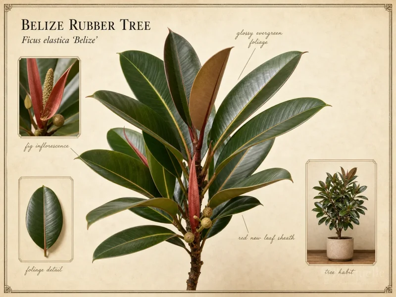 Belize Rubber Tree (Ficus elastica ‘Belize’)
