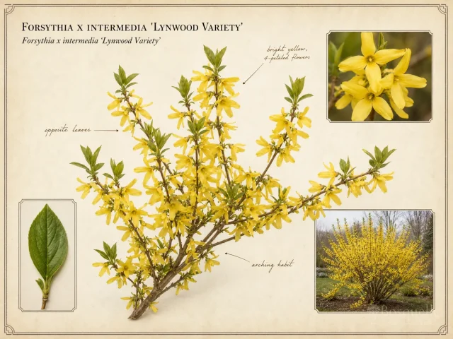 Forsythia x intermedia 'Lynwood Variety'