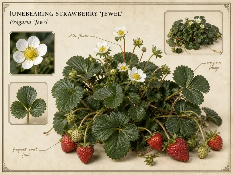 Junebearing Strawberry ‘Jewel’ (Fragaria ‘Jewel’)
