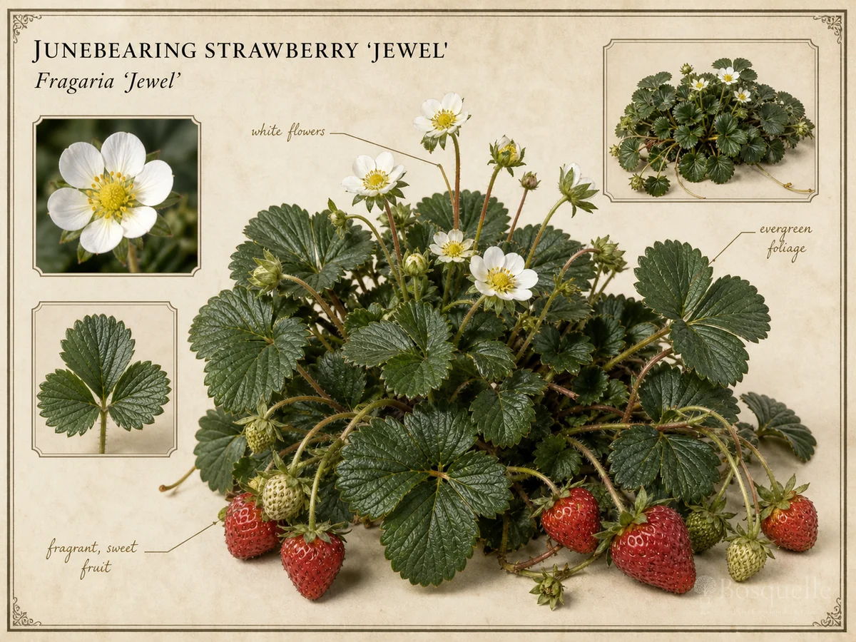 Junebearing Strawberry ‘Jewel’ (Fragaria ‘Jewel’)