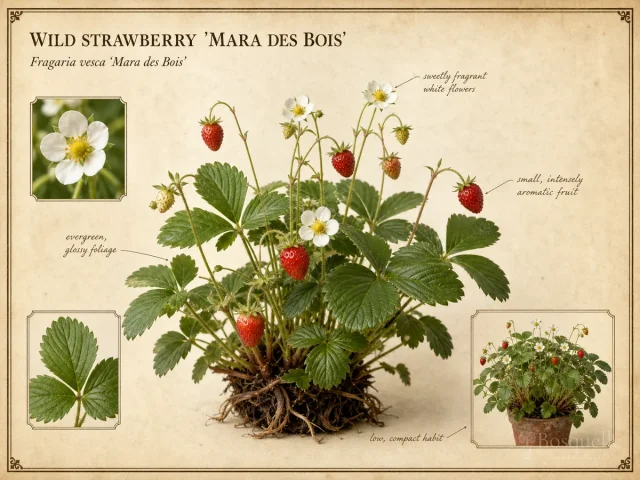 Wild Strawberry 'Mara des Bois'