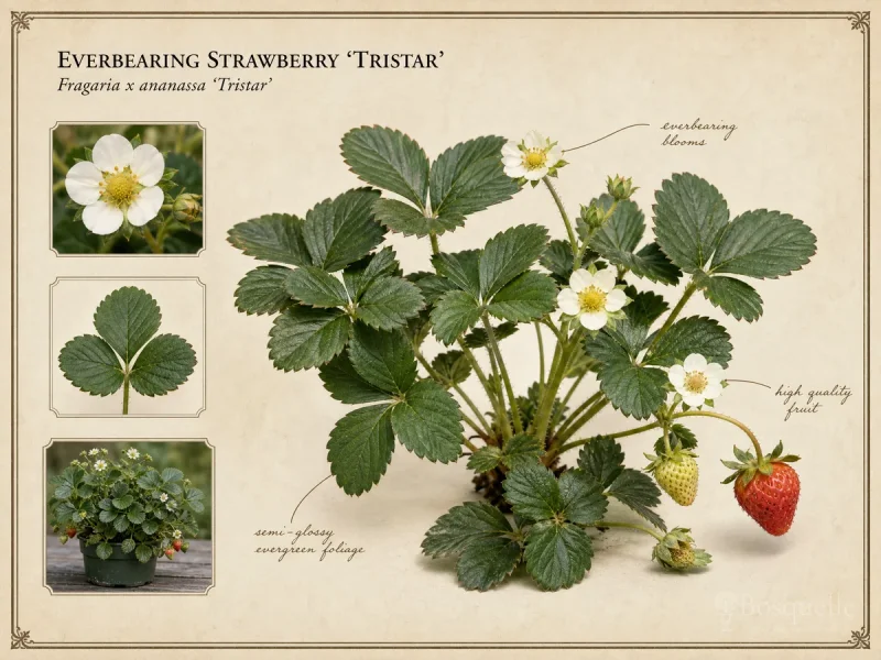 Everbearing Strawberry ‘Tristar’ (Fragaria x ananassa ‘Tristar’)