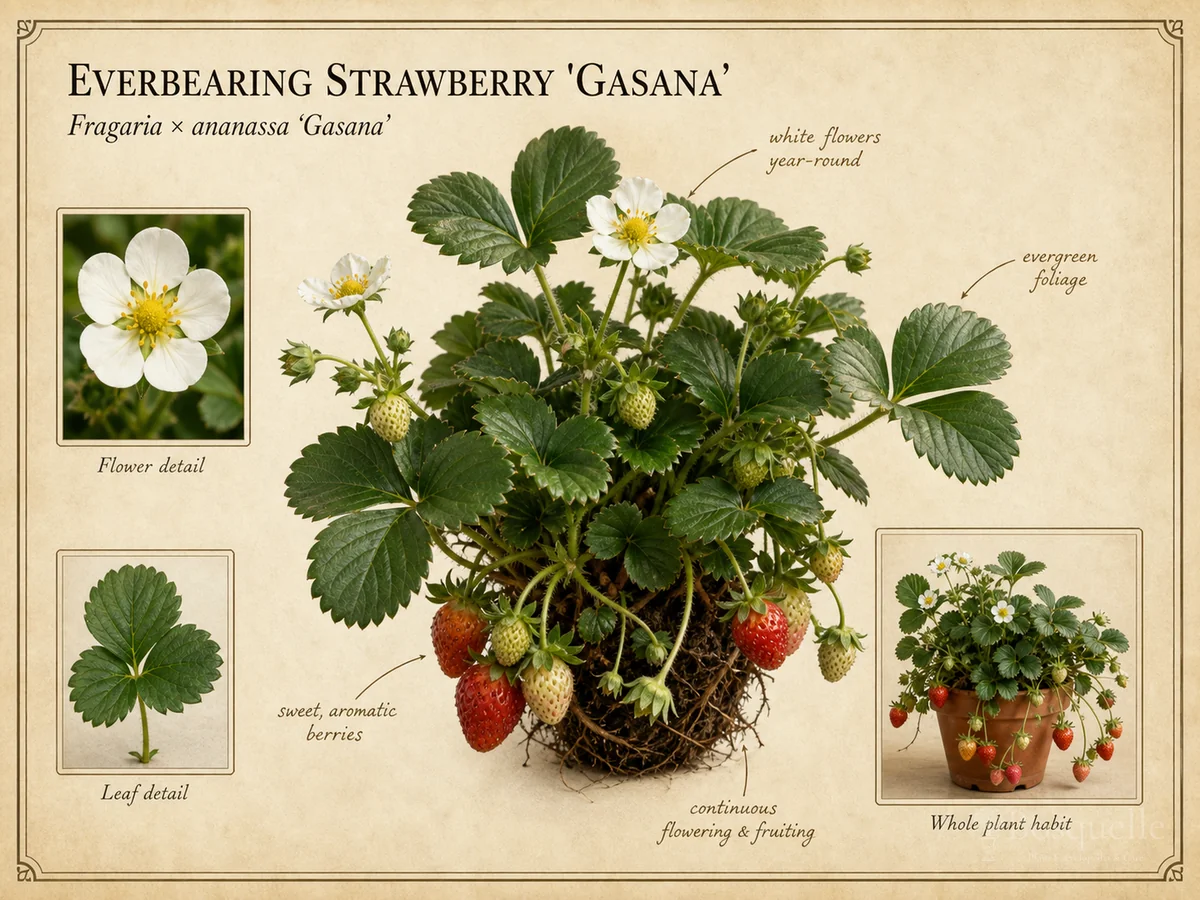 Everbearing Strawberry ‘Gasana’ (Fragaria × ananassa ‘Gasana’)