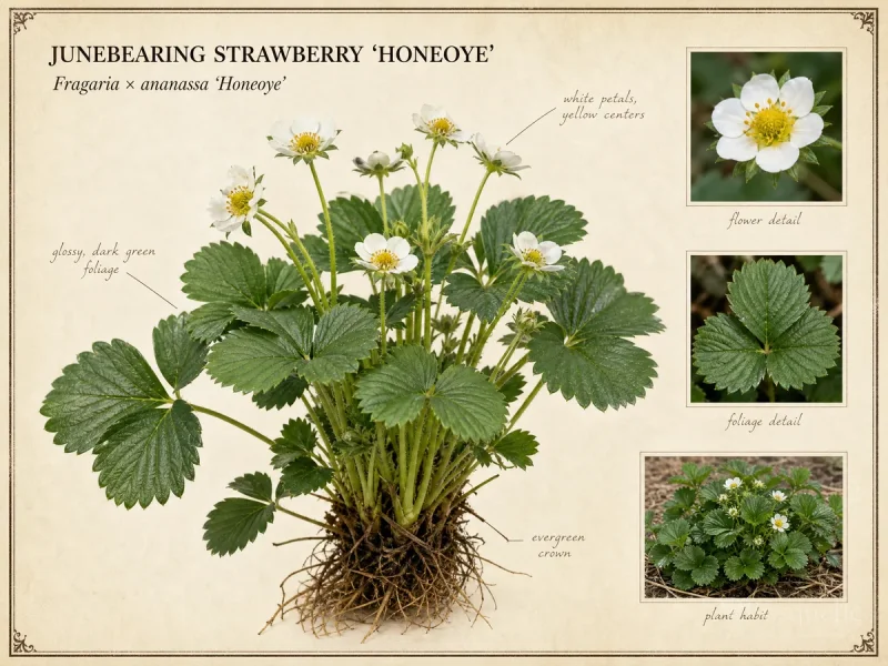 Junebearing Strawberry ‘Honeoye’ (Fragaria × ananassa ‘Honeoye’)