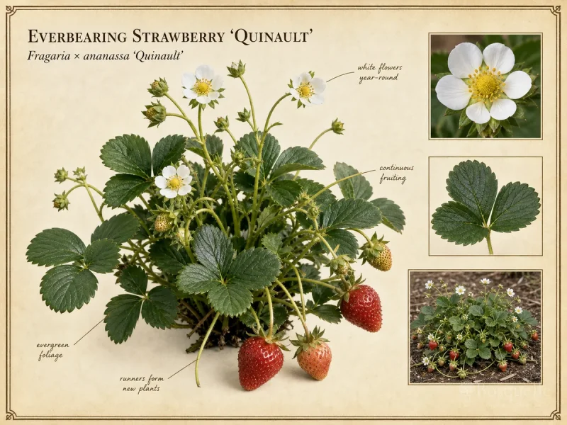 Everbearing Strawberry ‘Quinault’ (Fragaria × ananassa ‘Quinault’)
