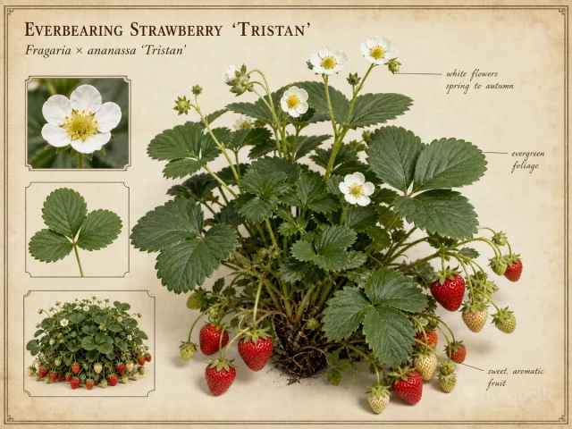 Everbearing Strawberry ‘Tristan’ (Fragaria × ananassa ‘Tristan’)