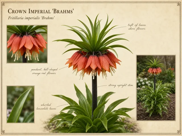 Crown Imperial ‘Brahms’ (Fritillaria imperialis ‘Brahms’)