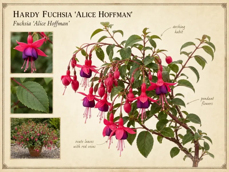 Hardy Fuchsia ‘Alice Hoffman’ (Fuchsia ‘Alice Hoffman’)