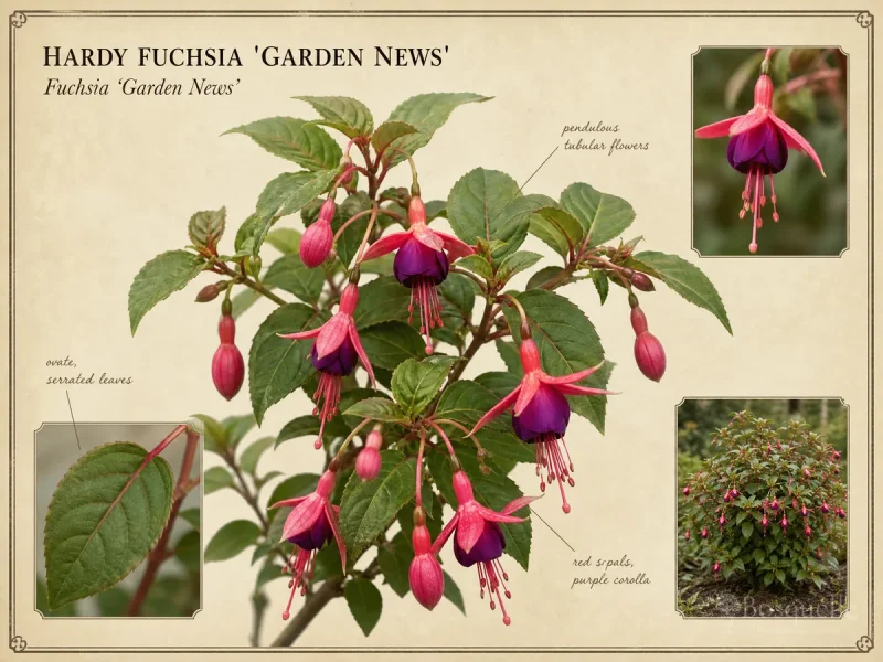 Hardy Fuchsia ‘Garden News’ (Fuchsia ‘Garden News’)