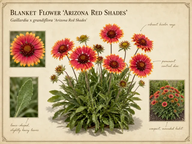 Blanket Flower ‘Arizona Red Shades’ (Gaillardia x grandiflora ‘Arizona Red Shades’)