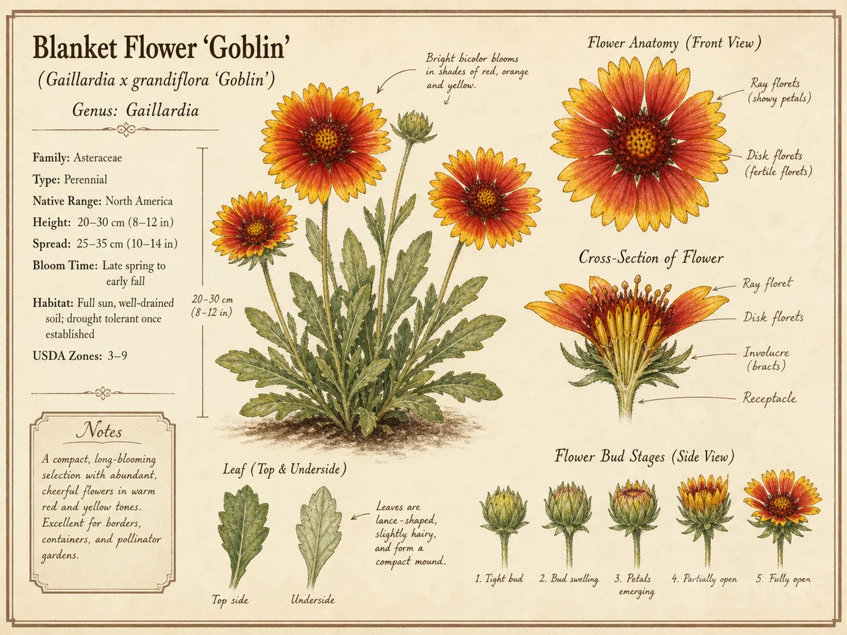 Blanket Flower ‘Goblin’ (Gaillardia x grandiflora ‘Goblin’)