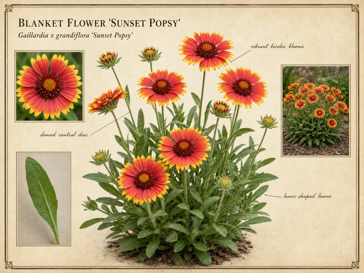 Blanket Flower ‘Sunset Popsy’ (Gaillardia x grandiflora ‘Sunset Popsy’)