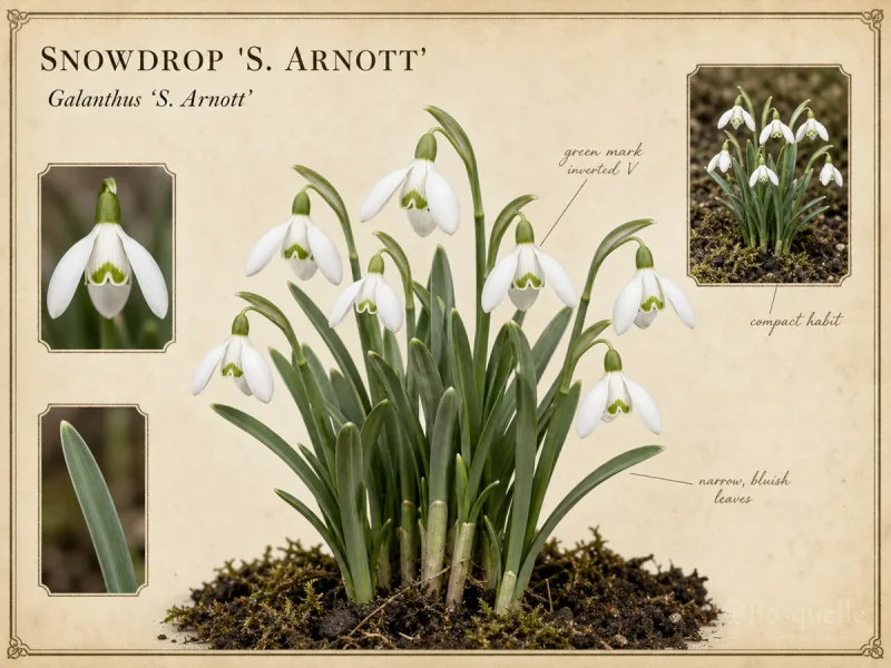 Snowdrop ‘S. Arnott’ (Galanthus ‘S. Arnott’)
