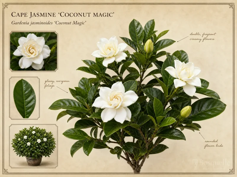 Cape Jasmine ‘Coconut Magic’ (Gardenia jasminoides ‘Coconut Magic’)