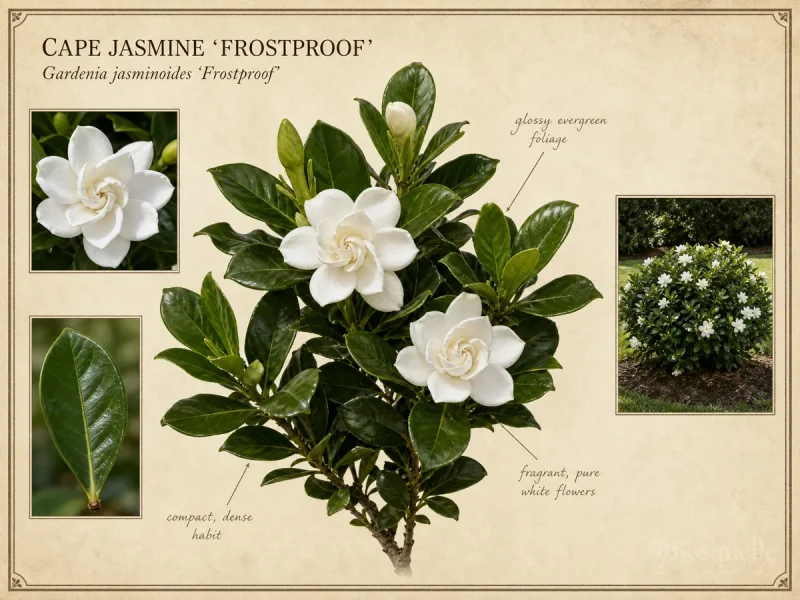 Cape Jasmine ‘Frostproof’ (Gardenia jasminoides ‘Frostproof’)