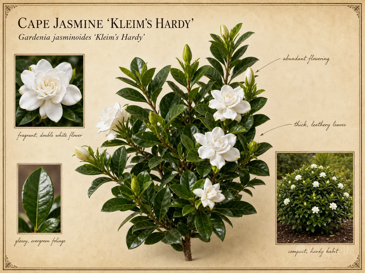 Cape Jasmine ‘Kleim’s Hardy’ (Gardenia jasminoides ‘Kleim’s Hardy’)