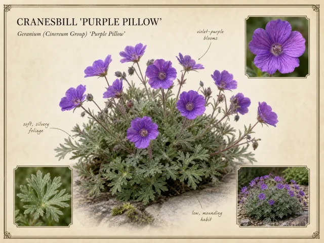 Cranesbill 'Purple Pillow' — Alpine and cinereum (5)