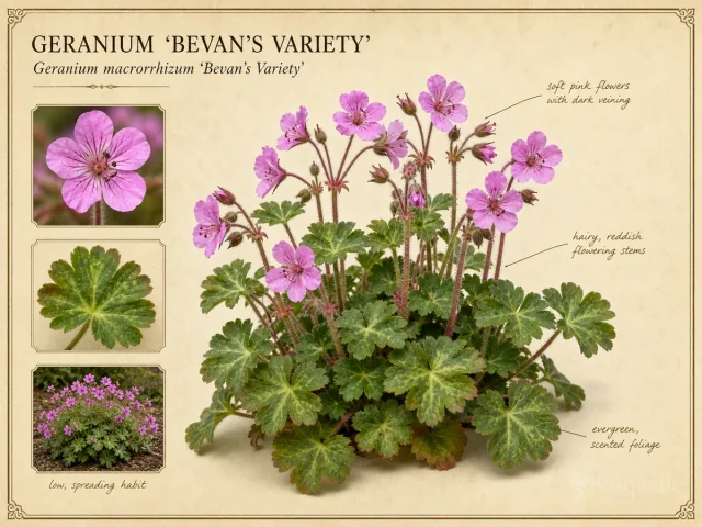 Geranium ‘Bevan’s Variety’ (Geranium macrorrhizum ‘Bevan’s Variety’)