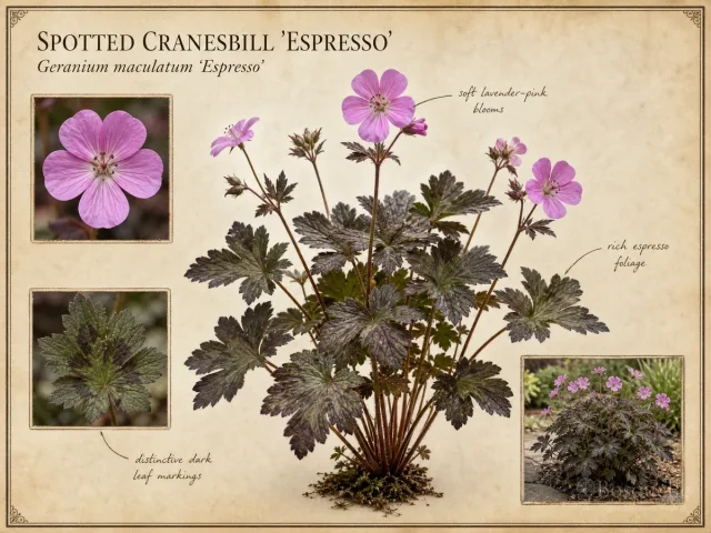 Spotted Cranesbill ‘Espresso’ (Geranium maculatum ‘Espresso’)