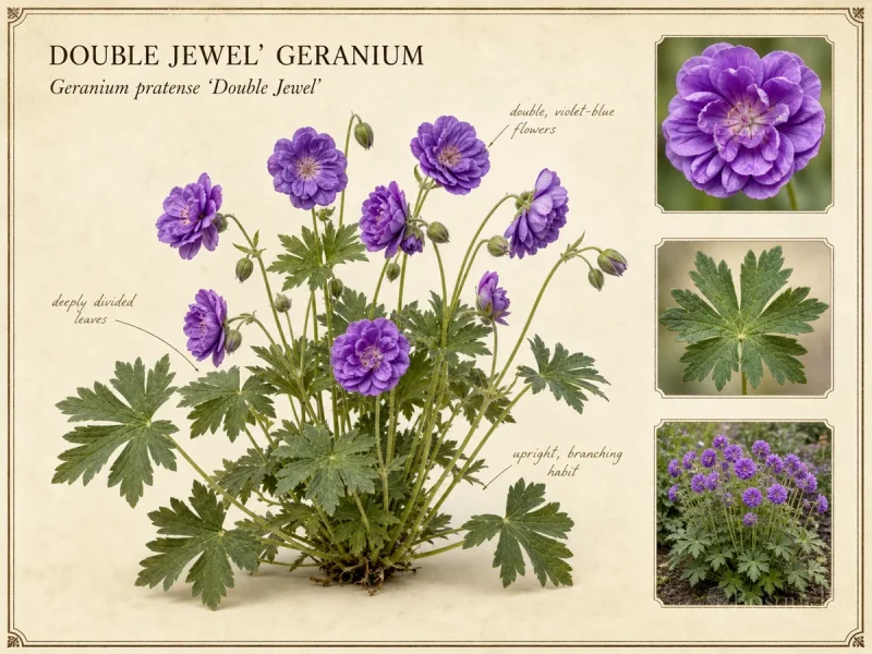 Double Jewel’ Geranium (Geranium pratense ‘Double Jewel’)