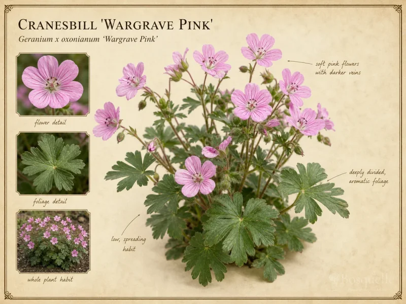 Cranesbill ‘Wargrave Pink’ (Geranium x oxonianum ‘Wargrave Pink’)
