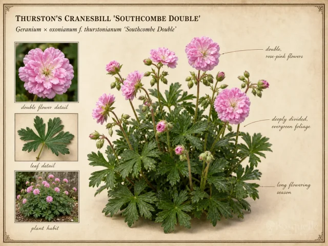 Thurston's cranesbill 'Southcombe Double' in Types of Hardy Geraniums – Light and Habit