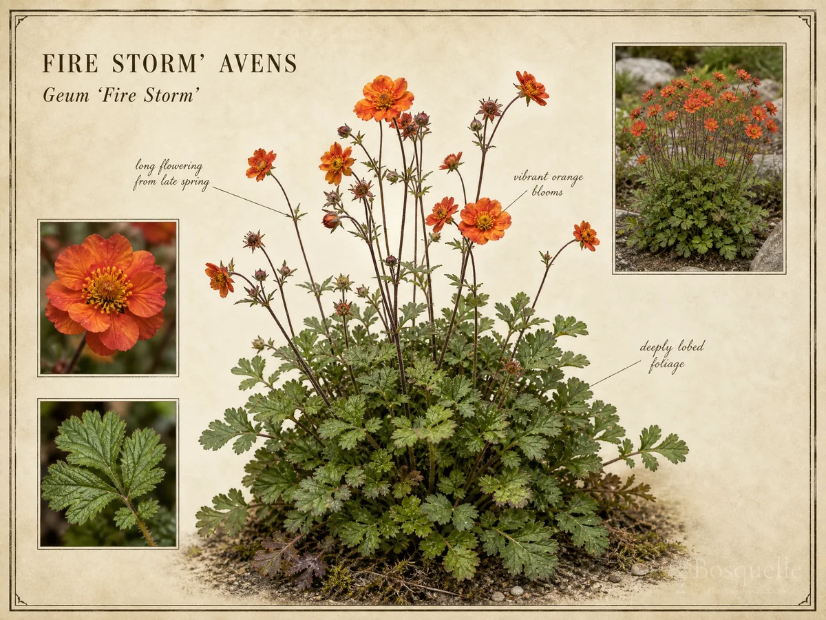 Fire Storm’ Avens (Geum ‘Fire Storm’)