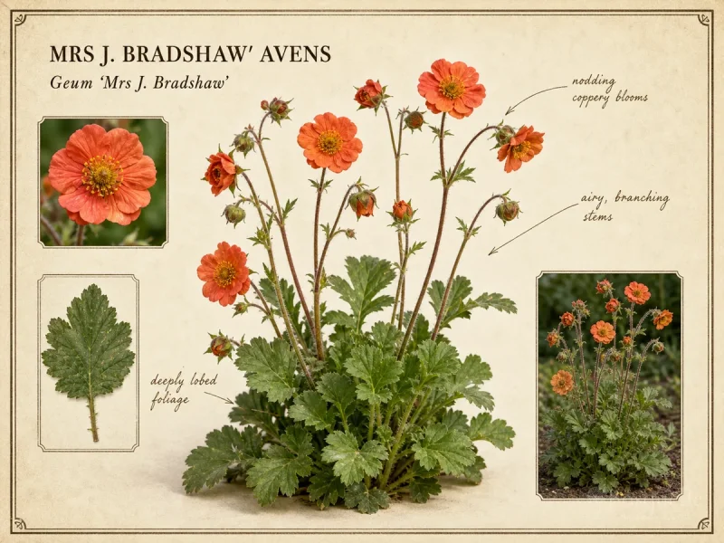 Mrs J. Bradshaw’ Avens (Geum ‘Mrs J. Bradshaw’)