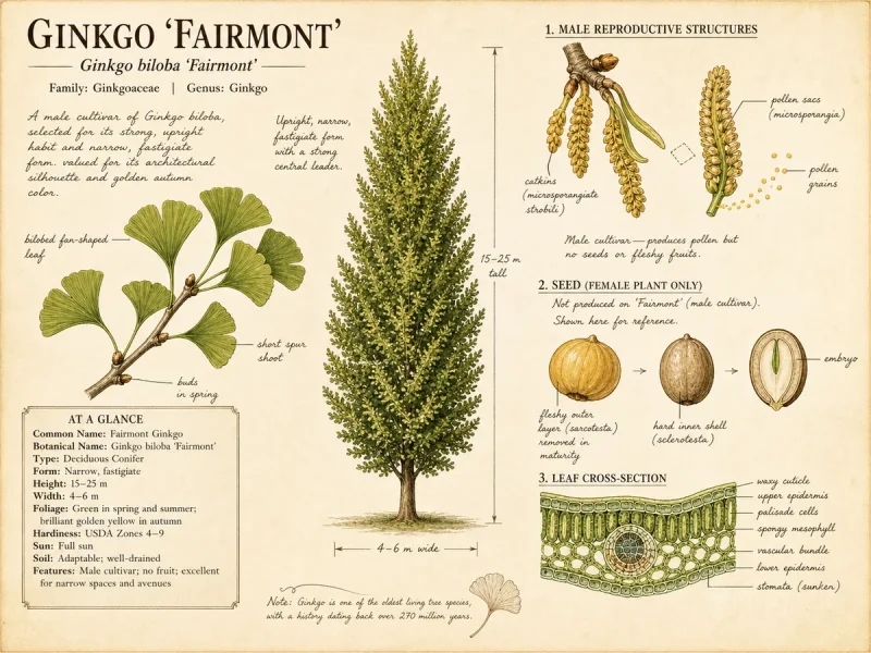 Ginkgo ‘Fairmont’ (Ginkgo biloba ‘Fairmont’)
