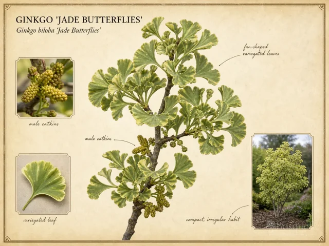 Ginkgo ‘Jade Butterflies’ (Ginkgo biloba ‘Jade Butterflies’)