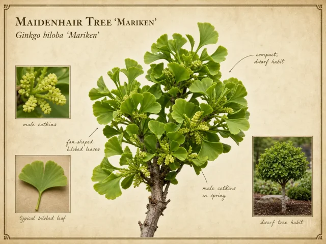 Maidenhair Tree ‘Mariken’ (Ginkgo biloba ‘Mariken’)