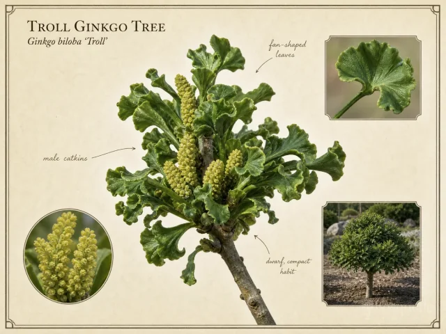 Troll Ginkgo Tree (Ginkgo biloba ‘Troll’)