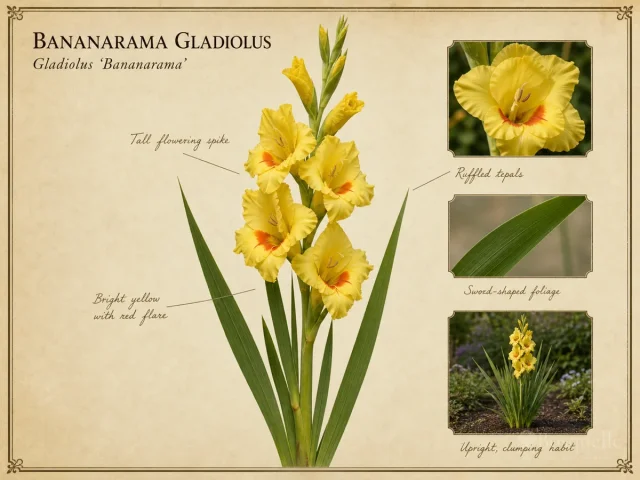 Bananarama Gladiolus (Gladiolus ‘Bananarama’)