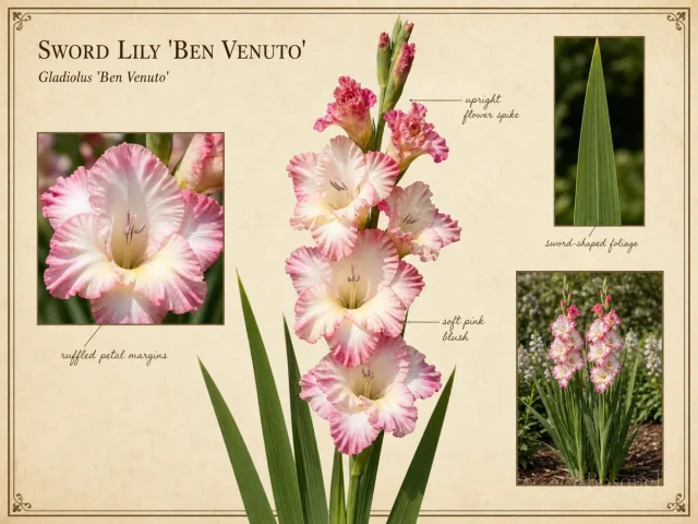 Sword Lily ‘Ben Venuto’ (Gladiolus ‘Ben Venuto’)