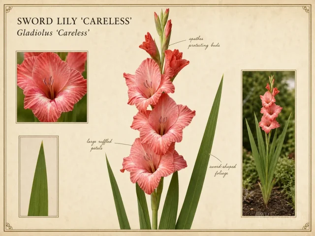Sword Lily ‘Careless’ (Gladiolus ‘Careless’)