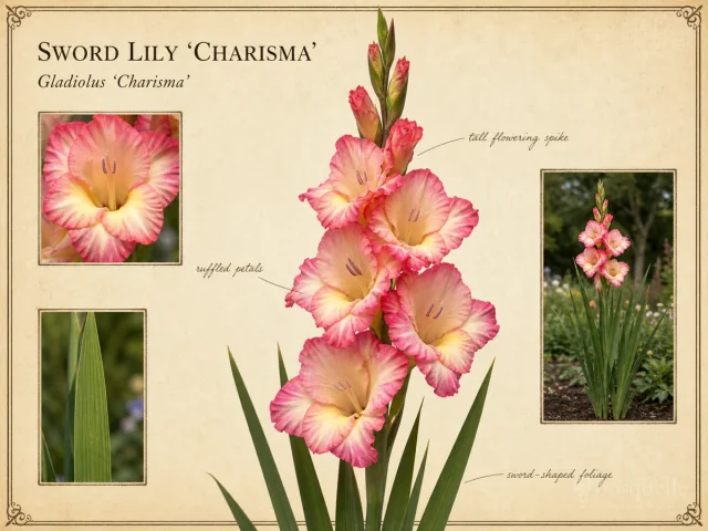 Sword Lily ‘Charisma’ (Gladiolus ‘Charisma’)