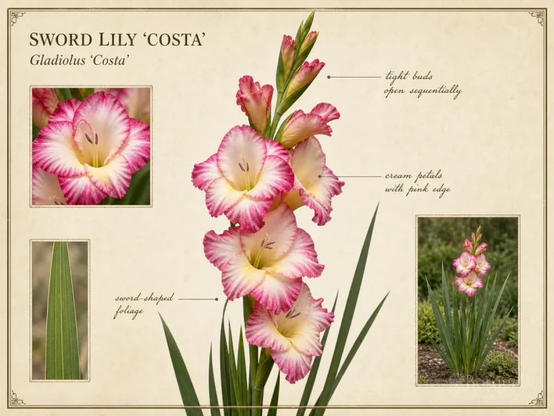 Sword Lily ‘Costa’ (Gladiolus ‘Costa’)