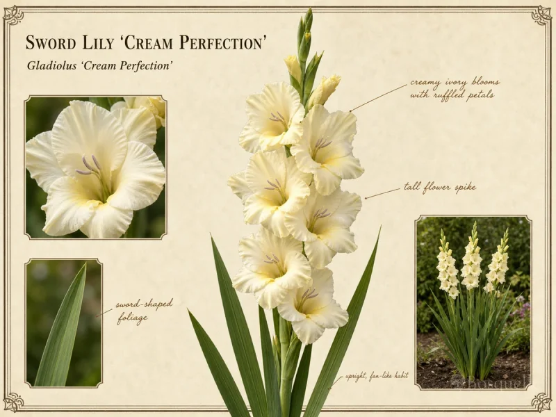 Sword Lily ‘Cream Perfection’ (Gladiolus ‘Cream Perfection’)