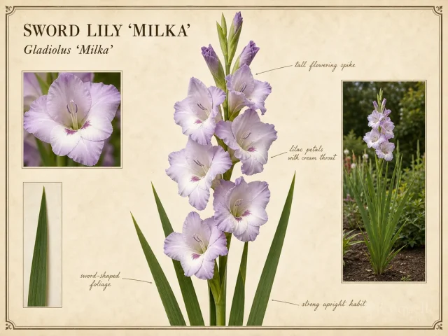 Sword Lily ‘Milka’ (Gladiolus ‘Milka’)