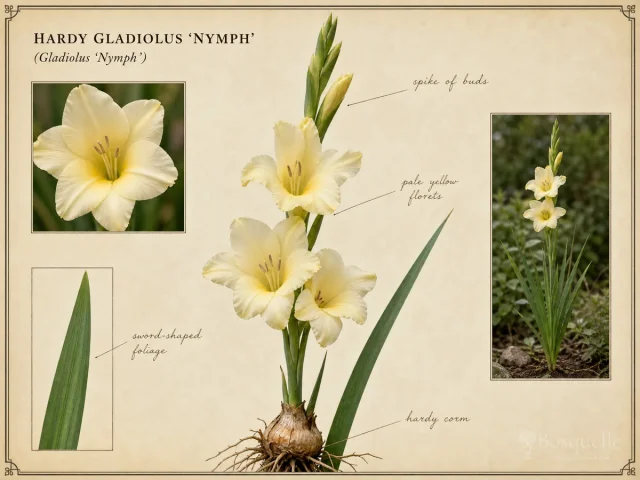 Hardy Gladiolus ‘Nymph’ (Gladiolus ‘Nymph’)