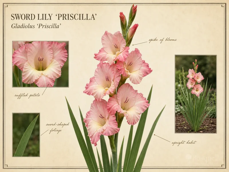 Sword Lily ‘Priscilla’ (Gladiolus ‘Priscilla’)