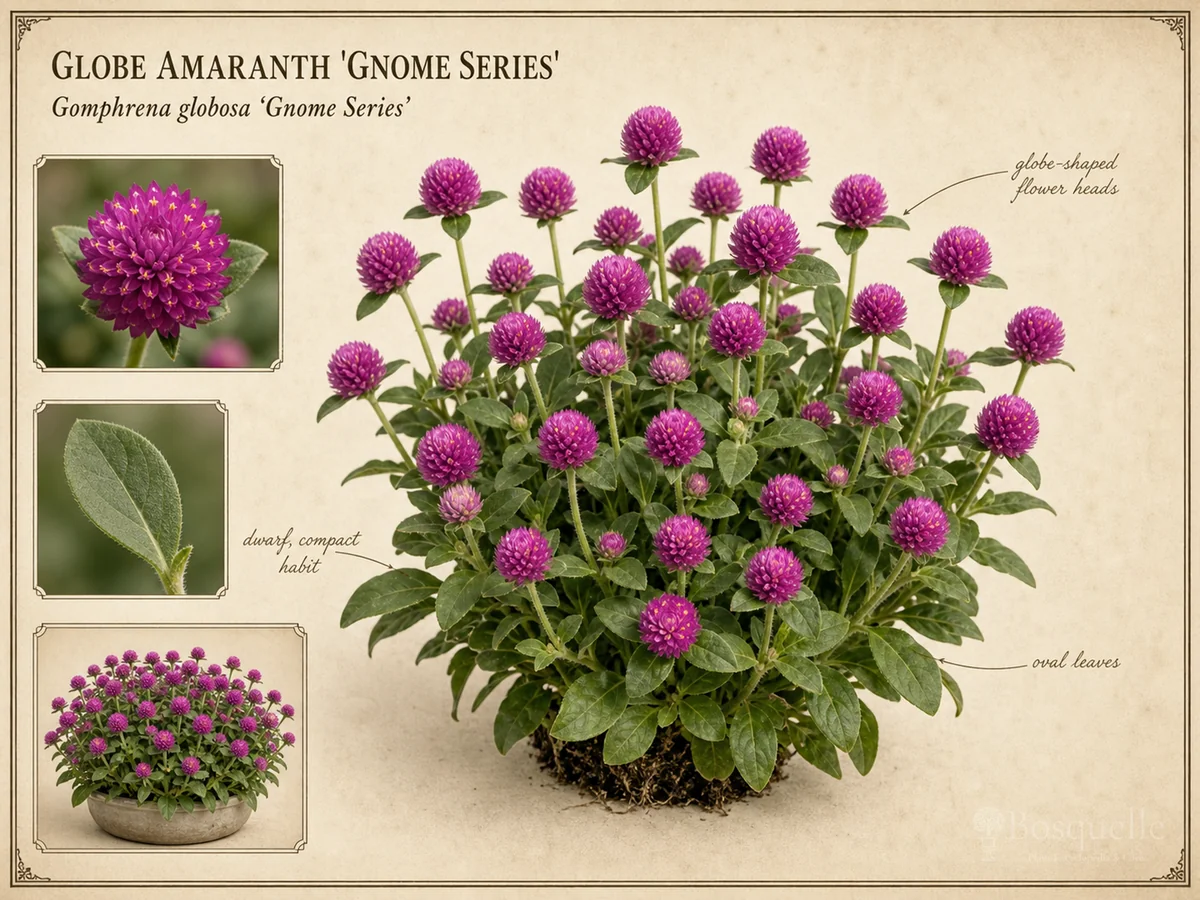 Globe Amaranth 'Gnome Series'